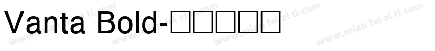 Vanta Bold字体转换